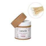 Azade bamboo μπατονέτες 200 τμχ στρογγυλό premium κουτί