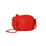 Azade crossbody bag quilted cherry red