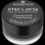 essence STAY & PLAY GEL EYELINER POT 01 Black 5g