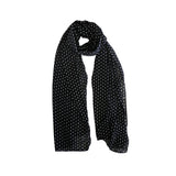 Azade dotted scarf black