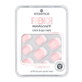 essence french manicure click & go nails 01 classic french 12pcs