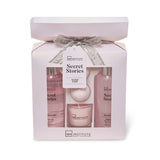 IDC Institute secret stories 5pcs bath set 150ml shower gel, 150ml bubble bath, 30g candle, 2*20g bath fizzer