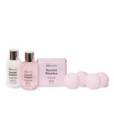 IDC Institute secret stories 7pcs bath set 100ml shower gel,100ml body lotion, 100g bath salts, 4*50g bath fizzers
