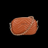 Αzade crossbody bag quilted tabac