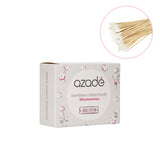 Azade bamboo μπατονέτες 200 τμχ τετράγωνο κουτί