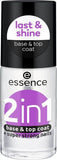 essence 2 in 1 base & top coat 8ml