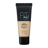 Maybelline Fit Me Matte + Poreless Foundation 112 Soft Beige 30ml