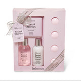 IDC Institute secret stories 7pcs bath set 100ml shower gel,100ml body lotion, 100g bath salts, 4*50g bath fizzers