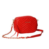 Azade crossbody bag quilted cherry red