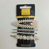 Ischa Accessories HAIR ACCESSORIES WITH PEARLS AND BEADS 4PCS.