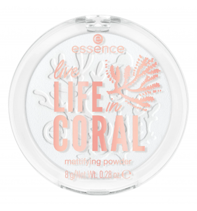 essence live LIFE in CORAL mattifying powder Smilin' From Shore To Reef! 01 8g