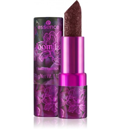 essence in the bloom'light satin lipstick 01 Kisses At Midnight 3.5gr