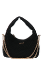 Azade Τσάντα Ώμου & Χιαστί με Αλυσίδα Μαύρο