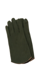 Azade Γάντια Σκούρο Πράσινο από Συνθετικό Suede