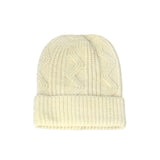 Azade Μπεζ Πλεκτός Σκούφος Beanie – Slouch Fit