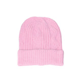 Azade Ροζ Πλεκτός Σκούφος Beanie – Slouch Fit