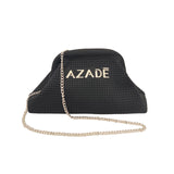 Azade Μαύρη Mesh Bag με Αλυσίδα