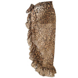 Azadé Leopard Παρεό με Βολάν
