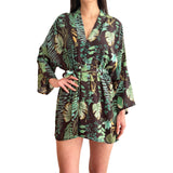 Azadé Καφτάνι Κιμονό με Tropical Print