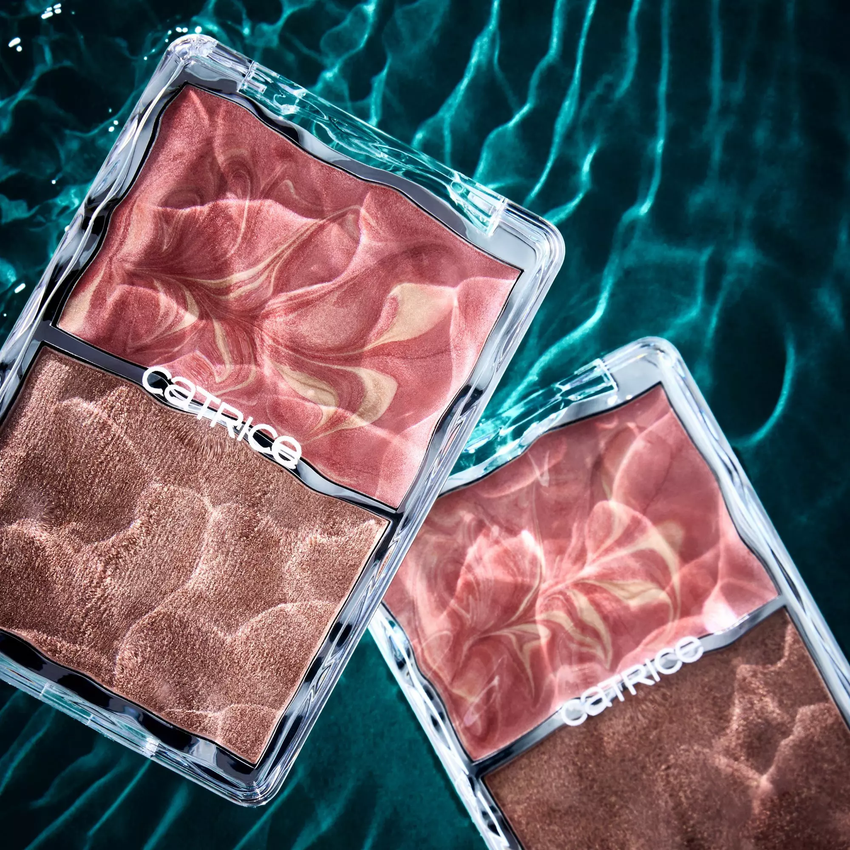 CATRICE UNDERWATER SECRETS Duo Highlighter C01 Sea Me Glow
