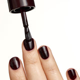 essence gel nail polish 12 LEFT ME on RED