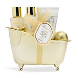 IDC INSTITUTE SCENTED BATH GOLD BATHTUB 4PCS