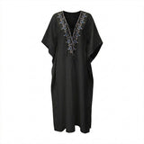 Azade maxi kaftan black