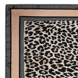 Azade Τετράγωνο Φουλάρι Animal Print Καφέ