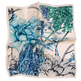 Azade Τετράγωνο Φουλάρι Αποχρώσεις του Μπλε