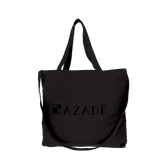 Azade Τσάντα Καμβάς Μαύρη