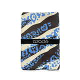 Azadé Microfiber Πετσέτα Παραλίας με Μπλε Zebra Print