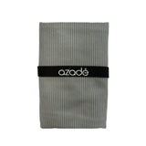 Azadé Microfiber Πετσέτα Παραλίας με Ανάγλυφη Ρίγα - Γκρι Σκούρο