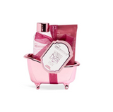 IDC INSTITUTE SCENTED BATH ROSE MINI BATHTUB SET