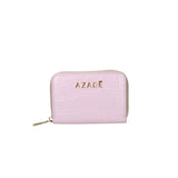 Azade mini wallet croco pink