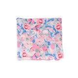 Azade floral scarf blue