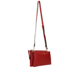 Azade Cross Double Pouch Bag Κόκκινη