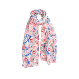 Azade floral scarf blue