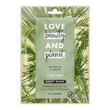 Love Beauty and Planet Rosemary & Vetiver Vegan Sheet Mask, Μάσκα Προσώπου Για Αποτοξίνωση 21ml
