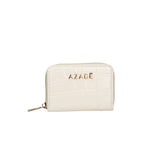 Azade mini wallet croco white