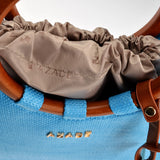 Azade Straw Hand Bag Turquoise
