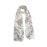 Azade φουλάρι marble λευκό