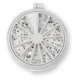 Azade Mixt Range Ασημένια διαμάντια λουλούδια, στρογγυλά, τετράγωνα & δάκρυα