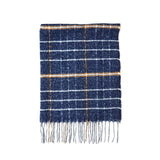 Azade κασκόλ καρό μπλε