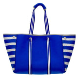 Azade Neoprene Bag Μπλε Ριγέ