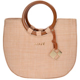 Azade Straw Hand Bag Νatural