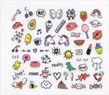 essence happiness looks good on you nail sticker 57pcs