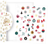 essence from santa with love nail stickers 01 Ho-ho-home for Christmas 52pcs