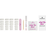 essence what the fake! PRESS-ON NAILS manicure set 04 BARE WHITE 28pcs