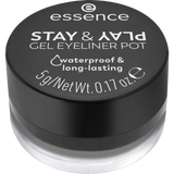 essence STAY & PLAY GEL EYELINER POT 01 Black 5g