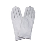 Azade γκρί σουέτ γάντια